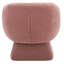 Fauteuil demi-tonneau en polyester 30,7 po Genata-755966238
