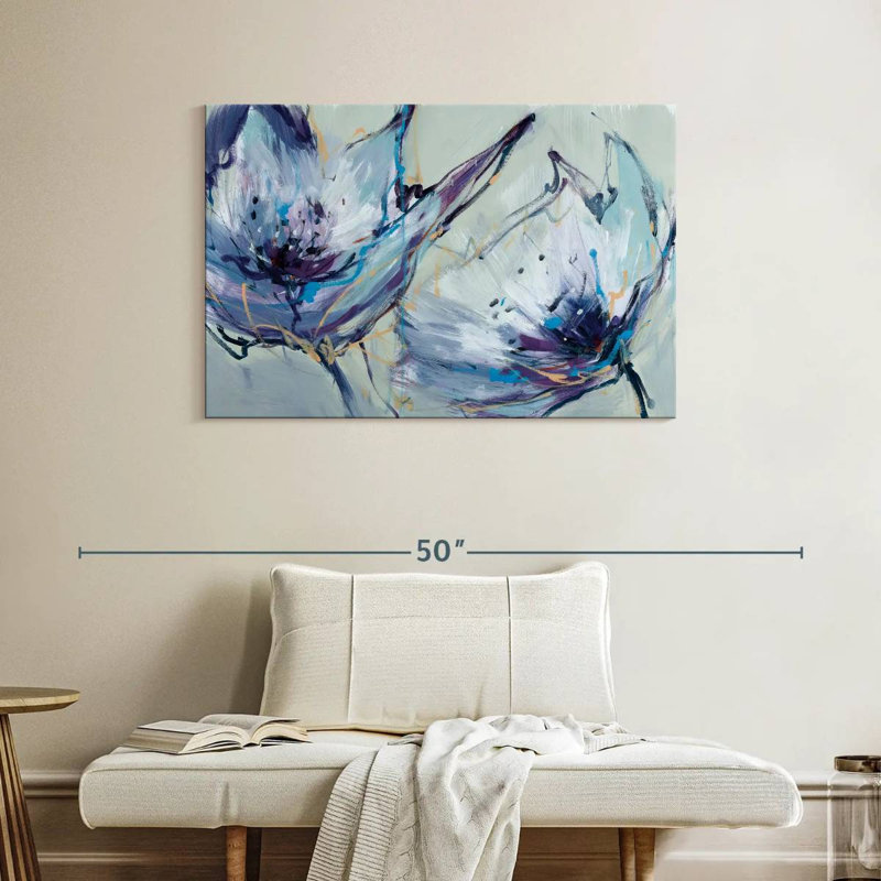 Avery Blooms In Lilac, 26" H x 39" W