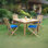 Desseray Outdoor 5 - Piece Dining Set