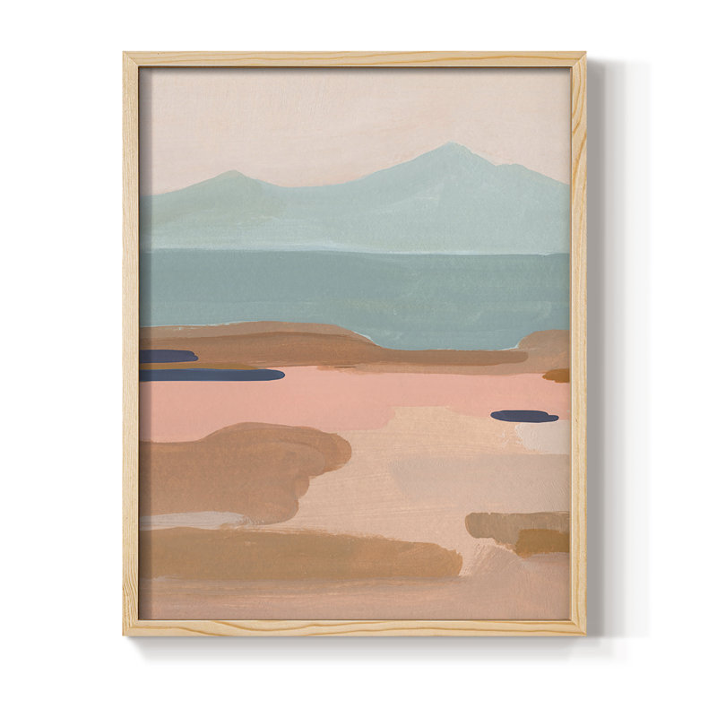 «Desert Sunrise II», reproduction encadrée - bois massif, H 21 po x l 17 po