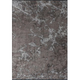 Rapture Abstract Area Rug in Gray