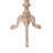 Hannelore Solid Wood Pedestal End Table-332011121