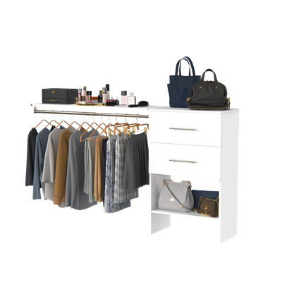 Suitesymphony Base Unit With 2 Modern Drawers And Top Shelf