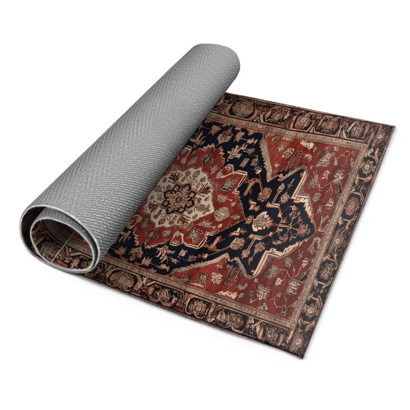 Tapis d'intérieur et d'extérieur brun Persian, Rectangulaire 2 pi x 3 pi