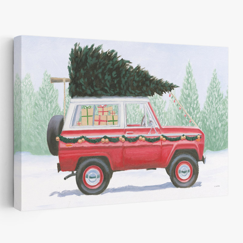 Ferme de Noël III - art de Bronco arcs noirs 4 x 4, H 24 po x l 36 po