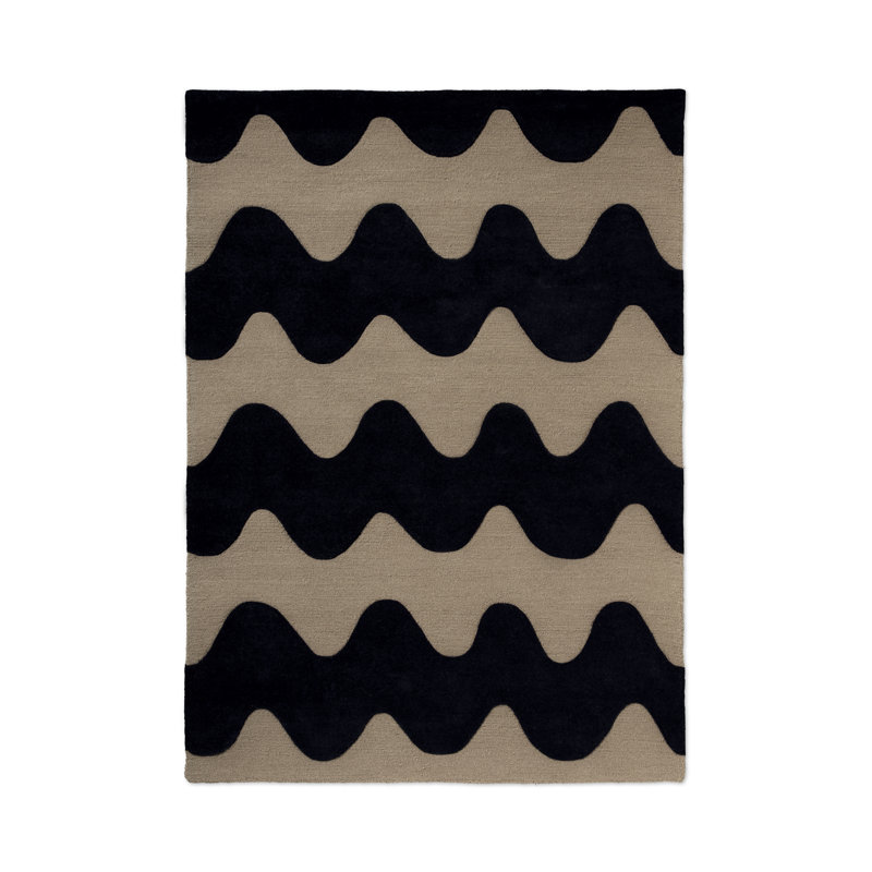 Lokki Black | 133905, Rectangle 4'7" x 6'7", Black