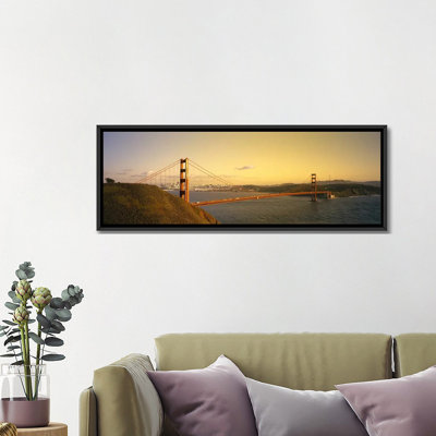 «Golden Gate Bridge, San Francisco, California» par Panoramic Images - Impression sur toile tendue sur châssis