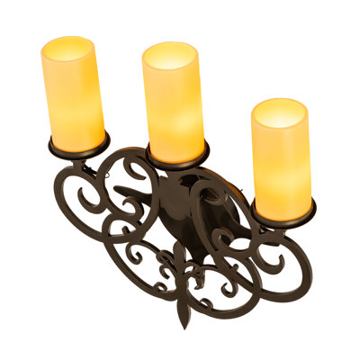 16.5" Wide Ashley 3 Light Wall Sconce