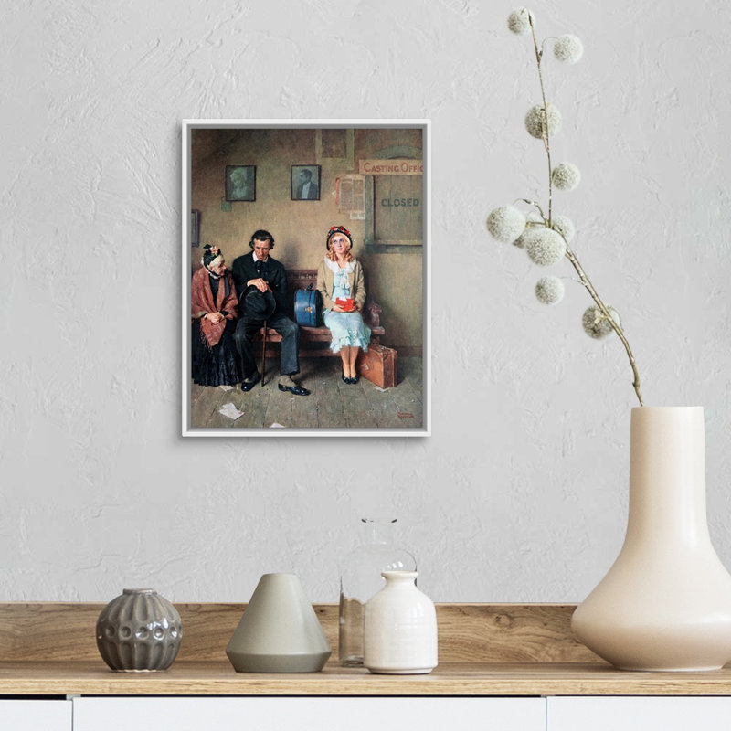 Impression sur toile Hollywood Dreams, H 16 po x l 13 po x P 1,75 po, Cadre flottant blanc