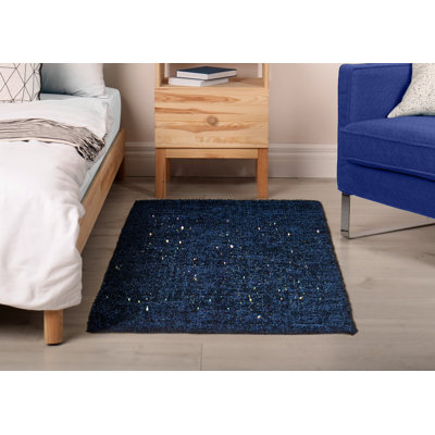 Twinkle Polyester Blend Non-Slip Shower Mat