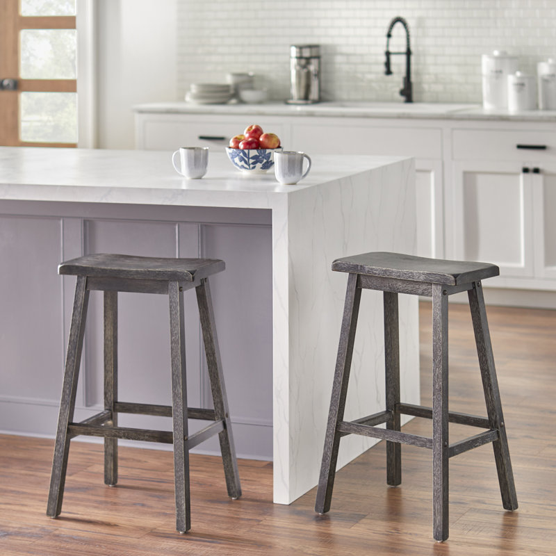 Prentiss chair, Gris patiné, Tabouret de bar (assise de 30 po de hauteur)