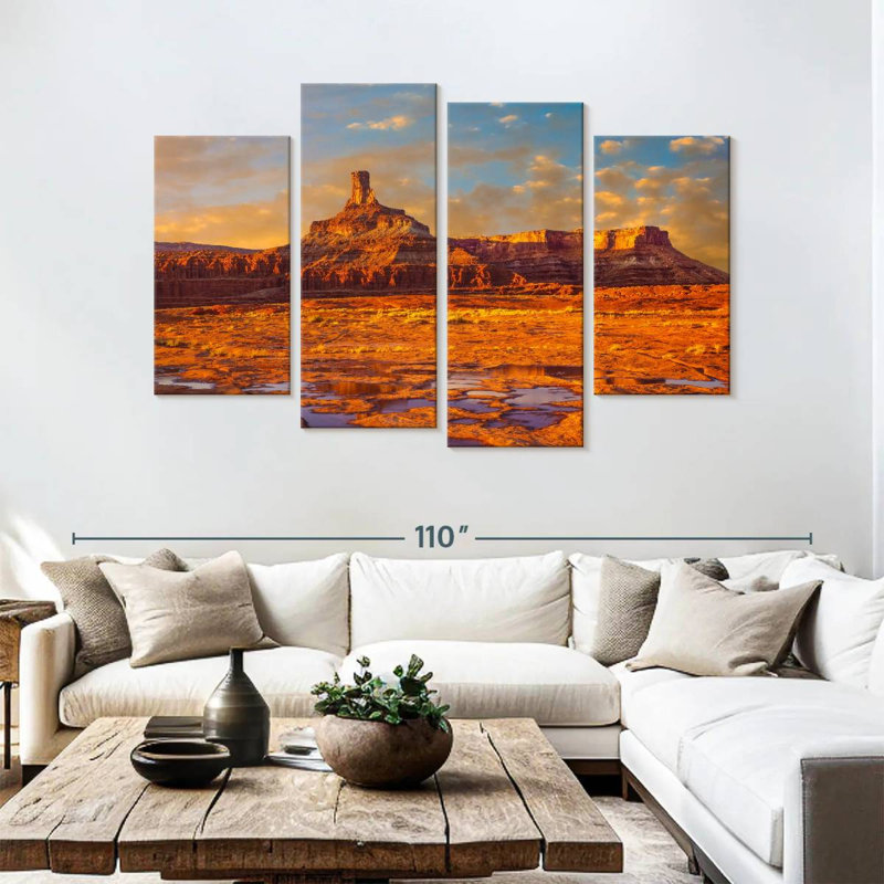 Alvord Red Rock Butte Sunset, 54" H x 84" W