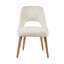 Élégantes chaises d'appoint de salle à manger brun clair texturées (ensemble de 2) avec mousse à haute densité pour le confort et structure en bois massif pour la durabilité-2113291563