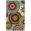 Tapis bleu clair / brun Asherman-789011447
