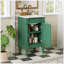 Meuble-lavabo moderne autoportant de 45,7 cm (18 po) avec lavabo, armoire de rangement à une porte avec tablette réglable, design compact pour petits espaces.