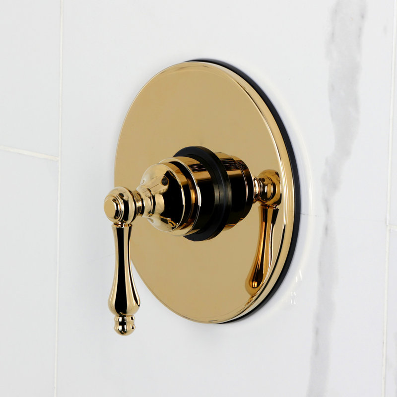 Kingston Brass Restoration Single-Handle Pressure Balanced Tub Faucet, Polished Brass