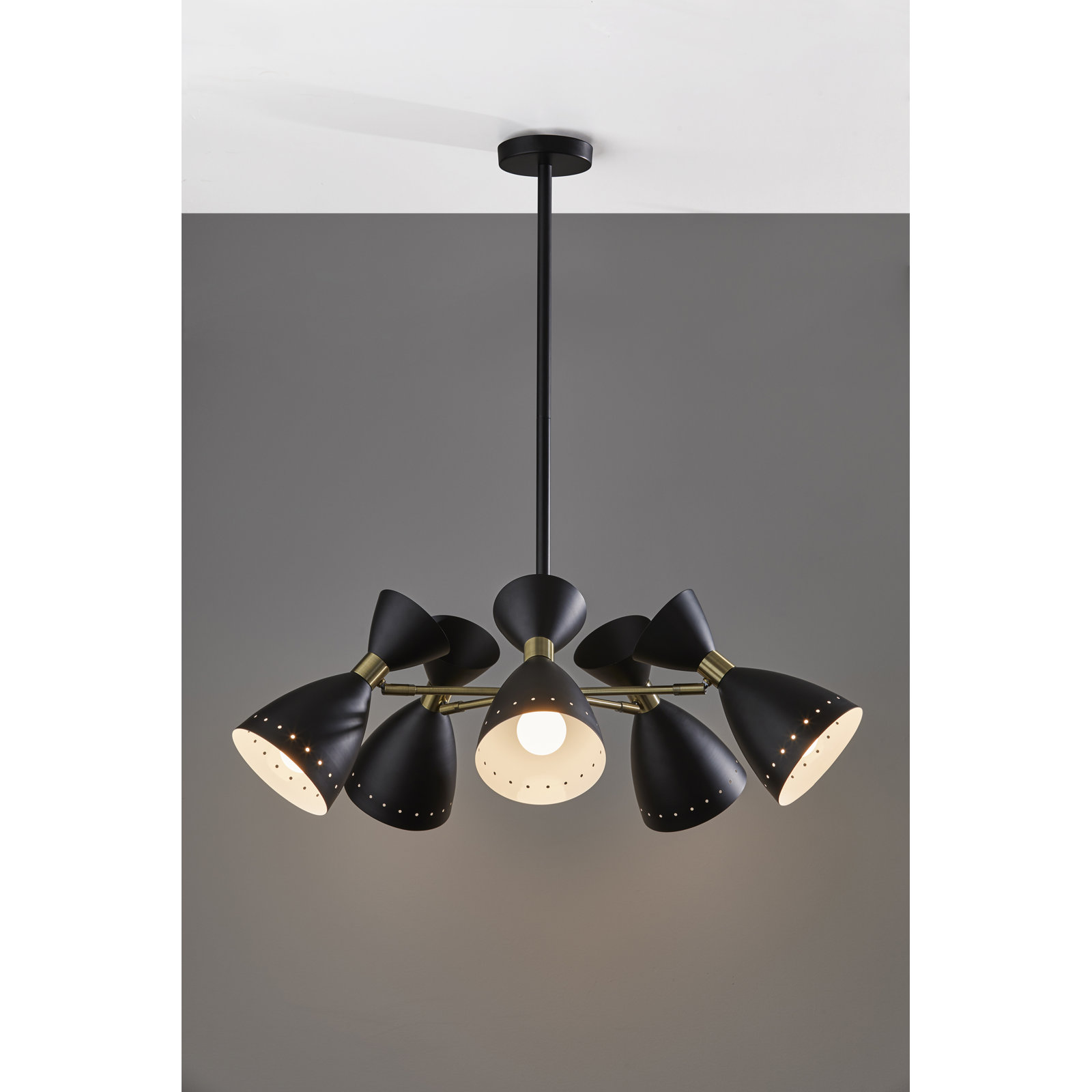 Bimini Iron 5-Light Chandelier, Black