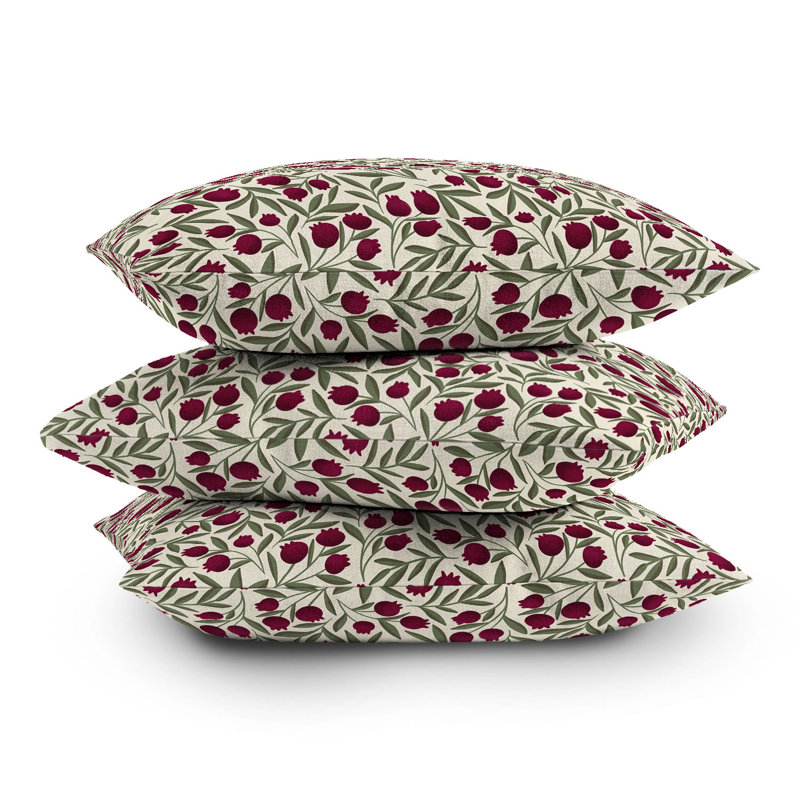  Floral Polyester Indoor/Outdoor Throw Pillow, 16" x 16"