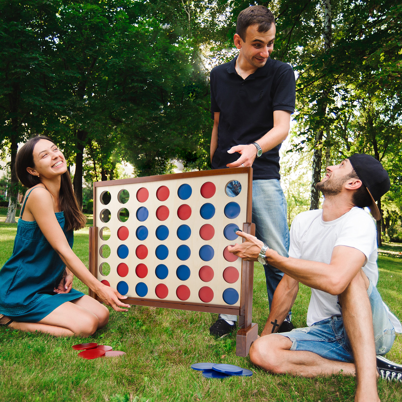 Hey Play 4-in-a-Row Family Game