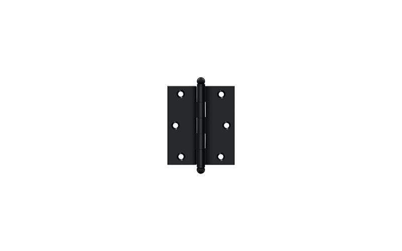 Deltana CH3025U19 3" x 2-1/2" Hinge, w/ Ball Tips in Paint Black Pair