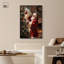 «Santa and Ornaments», reproduction d'art sur toile par Art Remedy, cadre noir, 36 x 54-1153376371-1153376377