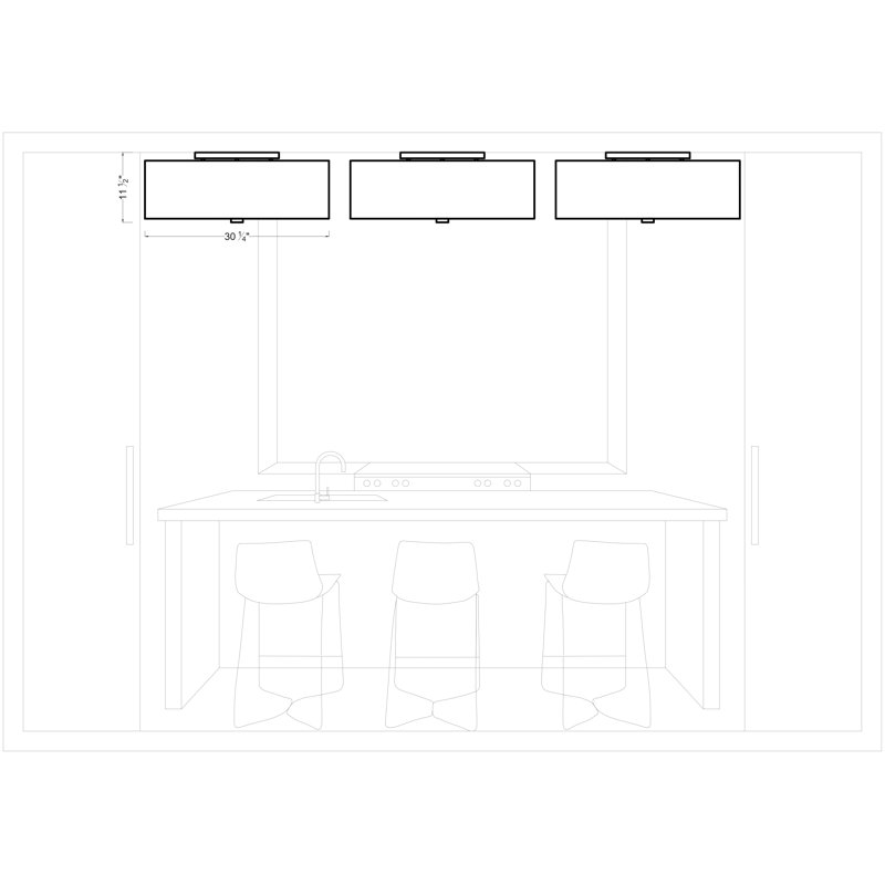 Deeann Fabric Semi Flush Mount, Satin Nickel