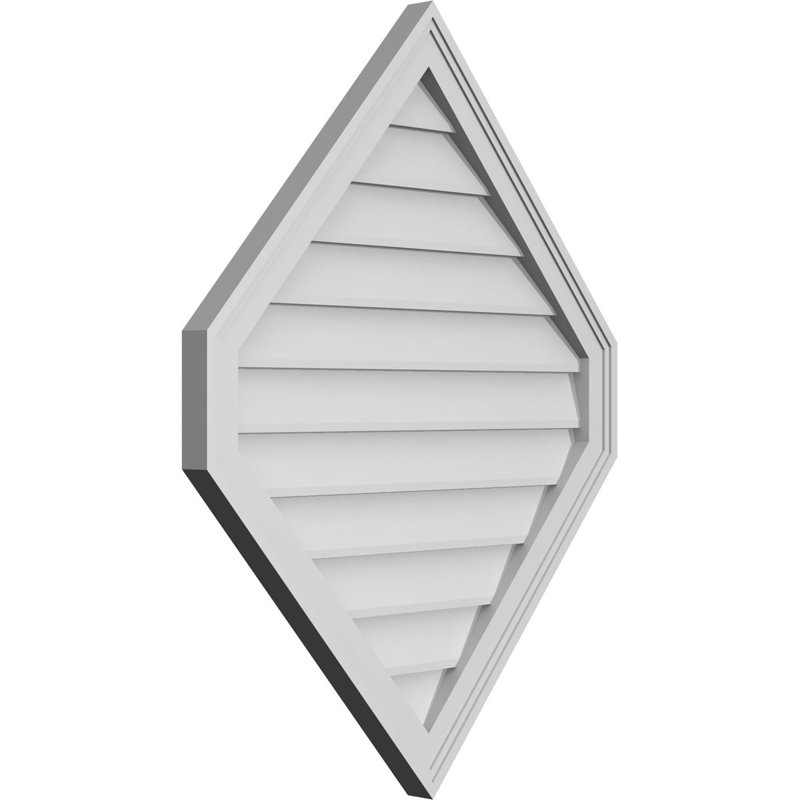 Ventilé vertical à pignon vertical 13/12 po, H 1,5 po x l 28 po x L 36 po