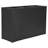 3-Section Wicker Planter Box - Black