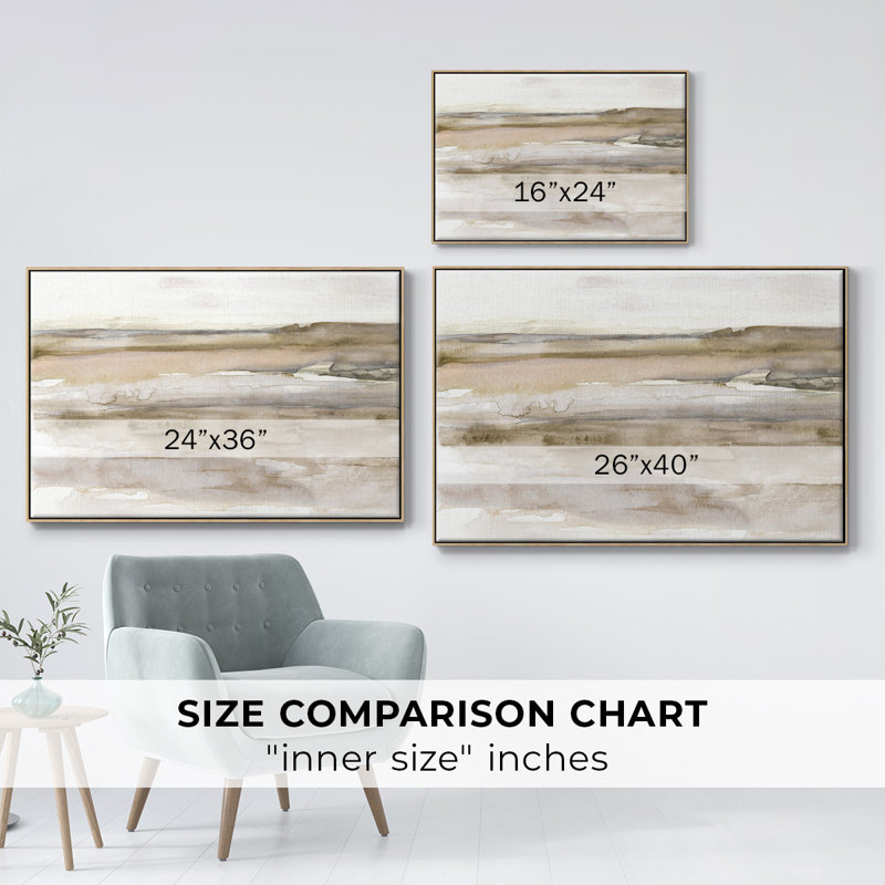 " Sunset Bay ", 25" H x 37" W x 2" D, Natural