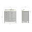 Flynt 37'' Single Bathroom Vanity with Carrara Marble Top-64627301