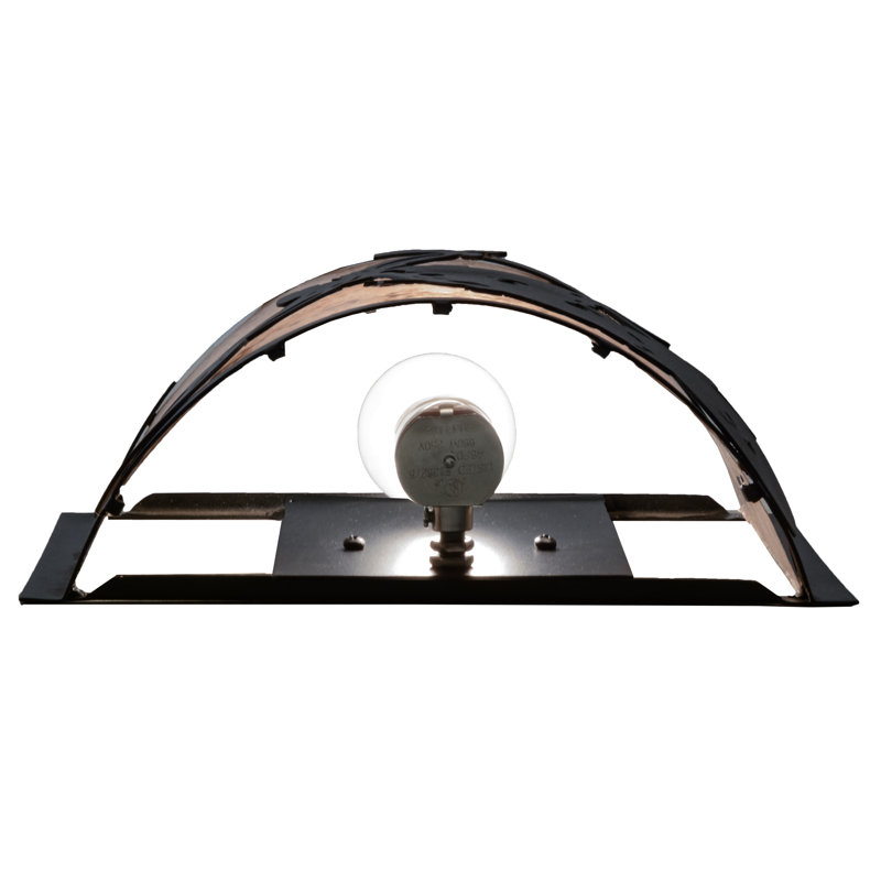 Road Warrior Black Motorcycle Accented Dimmable Sconce