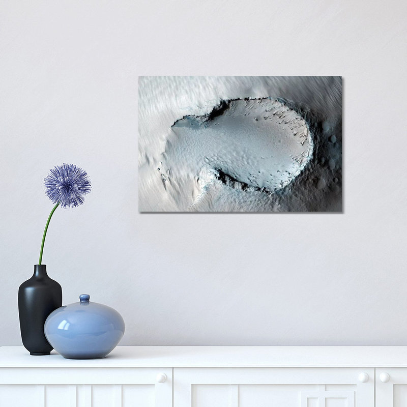 A Small Cone on the Side of One of Mars' Giant Shield Volcanoes 1 Piece Wrapped Canvas Wall Art, 30.48 cm H x 45.72 cm W