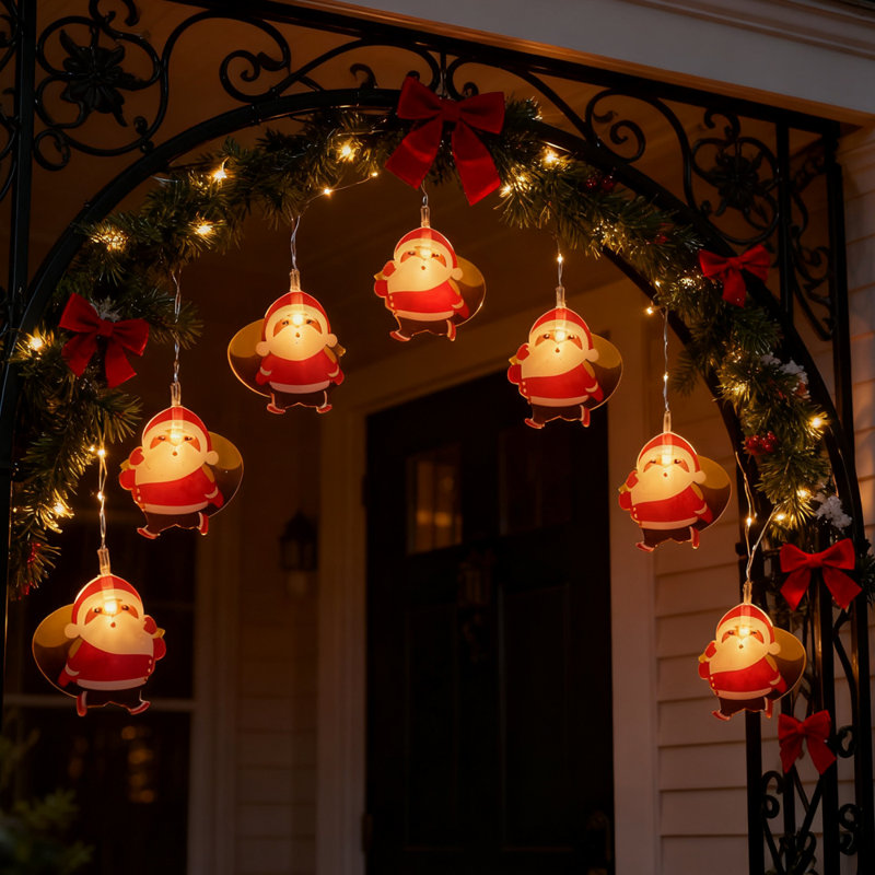 5 Feet Christmas Decorative Light String, 10 LED Backpack Christmas Lights Battery Powered for Indoor Outdoor Christmas Holiday Christmas Tree Decoration