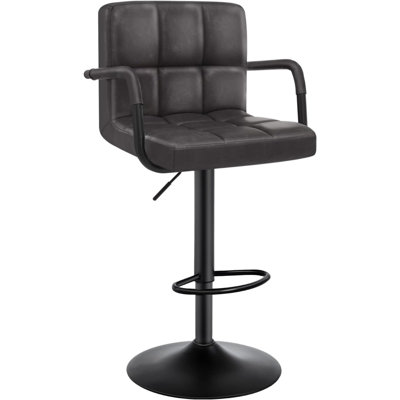 Merola Swivel Upholstered Adjustable Height Counter Stool