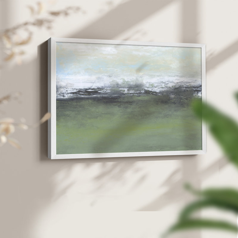«Space to Wander» - impression encadrée - réarmable, H 22 po x l 28 po, Blanc