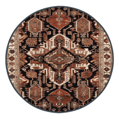 Tapis brun lavable à la machine