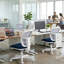 Petite chaise de bureau compacte sans accoudoirs - parfaite pour le bureau d'étude de bureau à domicile, conception moderne peu encombrante-371844360