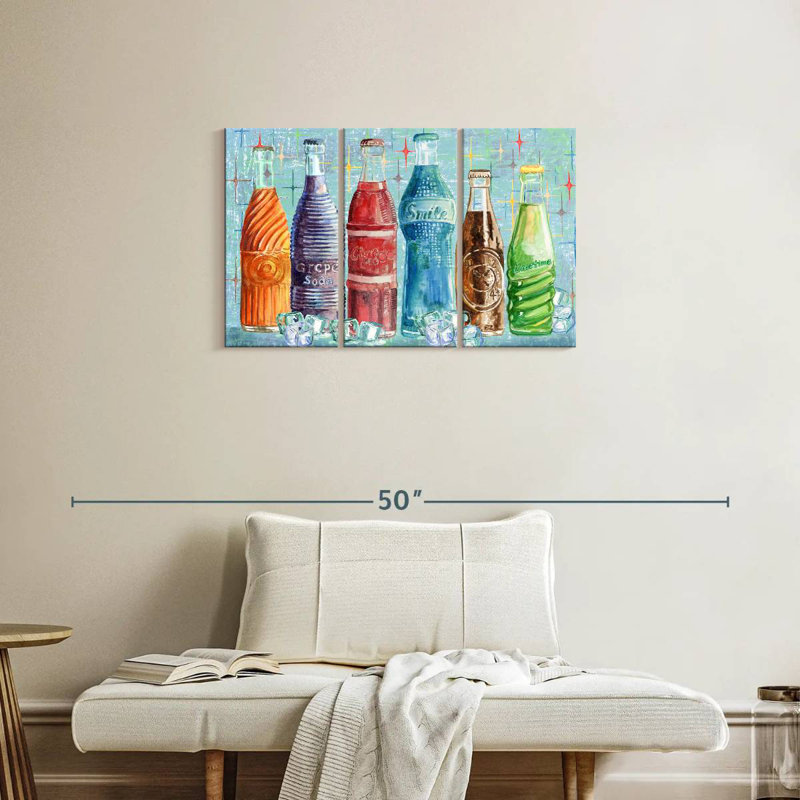 Bouteilles de soda Yarlin, H 20 po x l 33 po