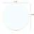 Round, 31.5 Inch, Tempered Glass Table Top, 3/10 Inch Thickness, Can Bear 100 Lbs, Smooth Edge Withstand-2114172049