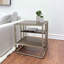 Ensemble de 3 tables basses et 2 tables de bout en bois