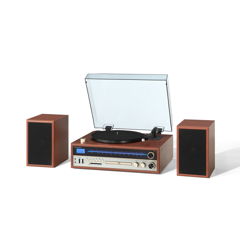2 - Speed Turntable Decorative Record Player with Bluetooth