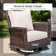 Nadilee Premium All-Weather Wicker - Person Patio Conversation Sets with Cushions