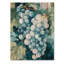 «Celestial Dream Of Vineyard», impression de paysage bleu traditionnel sur bois de pin naturel-422609528