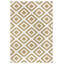Reversible Flatweave Ocher/Ivory Rug-88123143