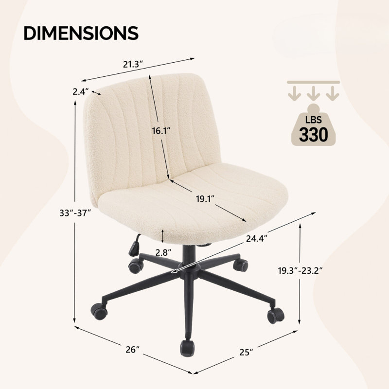 Chaise de bureau Teddy, Brun