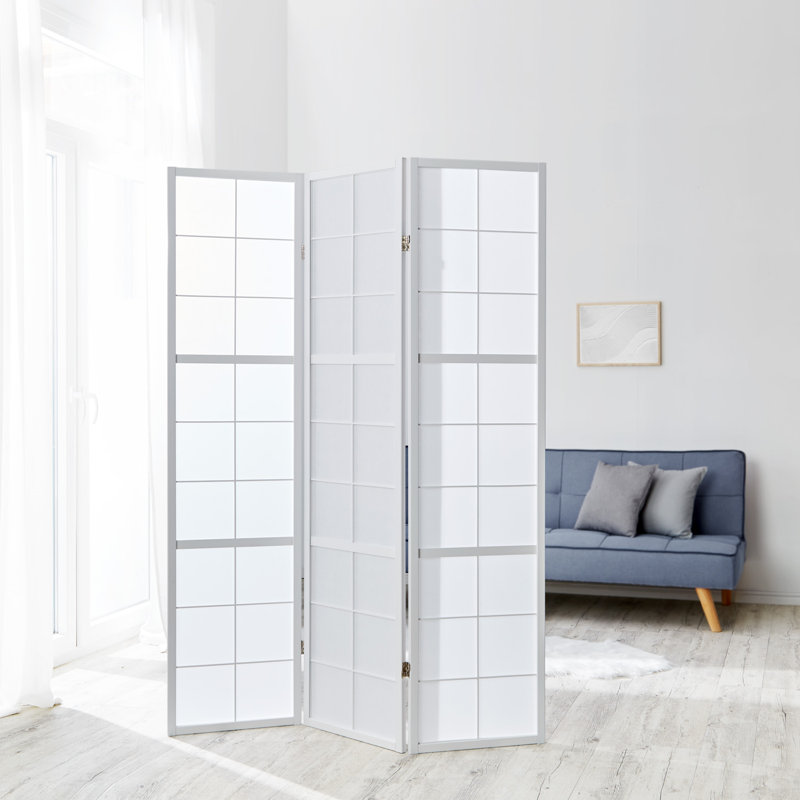 Bastian Room Divider, White, 5 Panels