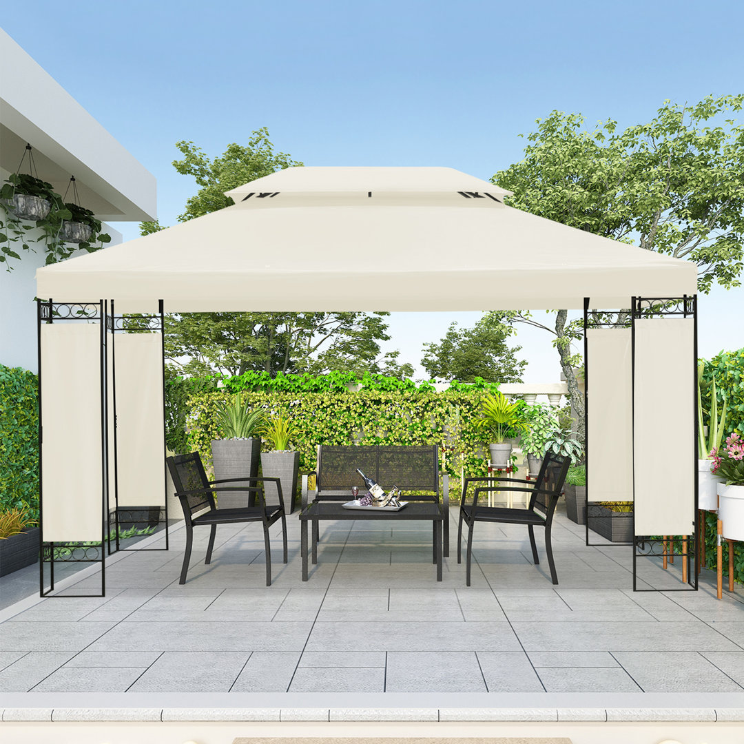 Antionna 4m x 3m Metal Patio Gazebo