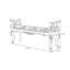Banc rembourré en chenille-100151187