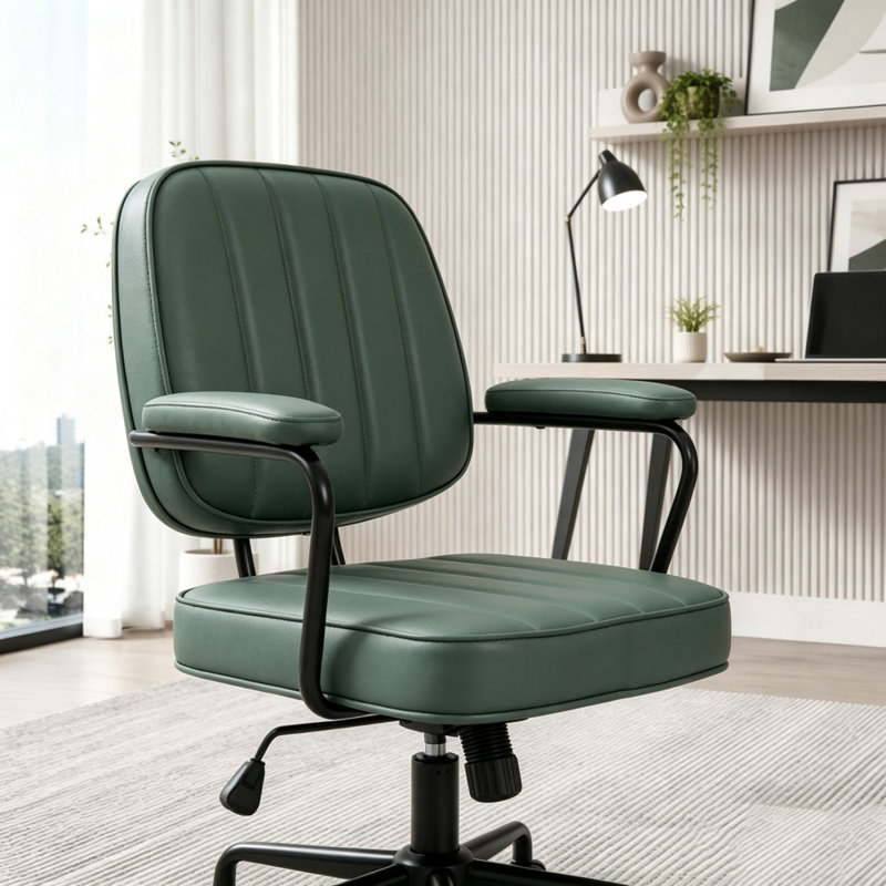 Chaise de bureau à dossier moyen avec hauteur réglable et inclinaison
