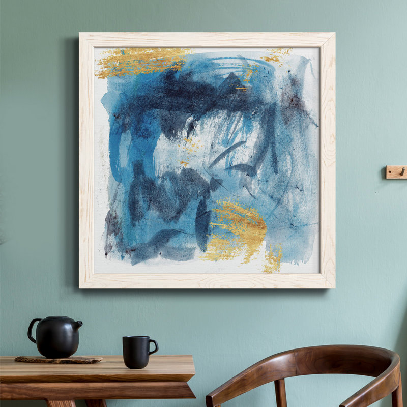 Toile encadrée flottante nébuleuse IV-Premium - prête à être suspendue, Blanc, H 20 po x l 20 po x P 1,5 po
